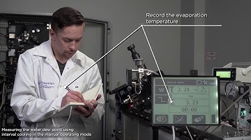 Hygrovision BL Video Manual Chapter 4 Water Dew Point  Manual Mode