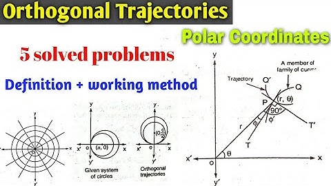 Orthogonal Trajectories in polar coordinates | differential equation | Orthogonal Trajectories