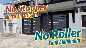 An Yu Aluminium Trackless Folding Autogate | Au Yu Smart Gate