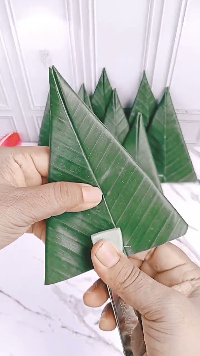 Cara Mudah Melipat Daun Pisang Untuk Tumpeng