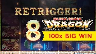 Ultra Stack Dragon Slot - BIG WIN RETRIGGER!
