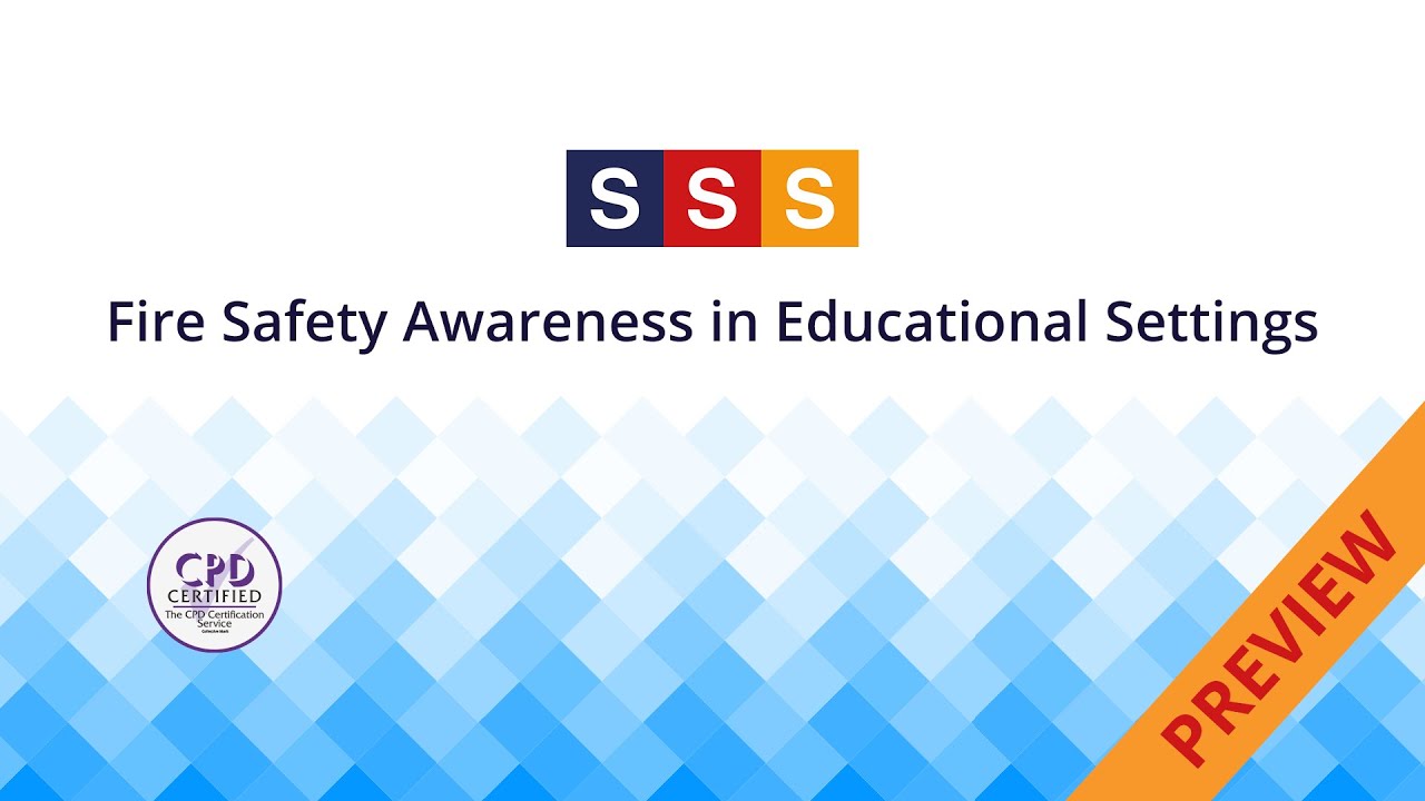 Preview of our Fire Safety Awareness training for school staff