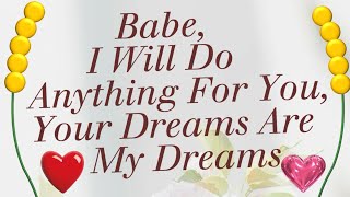 Your Dreams Are My Dreams