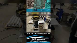 FAW operates 1/4" 20 x 3/4" hex screws