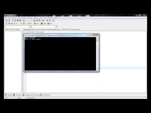 Cplusplus Tutorial 1 - Output and Input