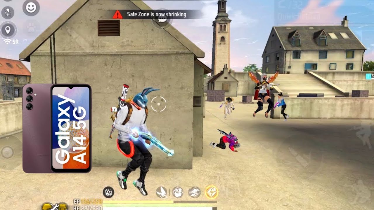 90% Headshot Rate 😎|📲 Samsung Galaxy A14 Free Fire Test | Samsung Galaxy A14 Free Fire Gameplay