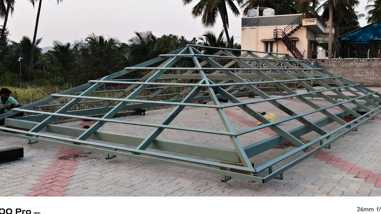 Neikarapatti Kerala Model Shed Framing work Completed 🙏