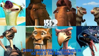 Every Characters & Creatures In Ice Age 2 The Meltdown 2006