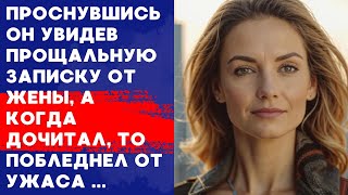 🌉 Неожиданно проснувшись он увидел записку, прочитав которую обомлел ...