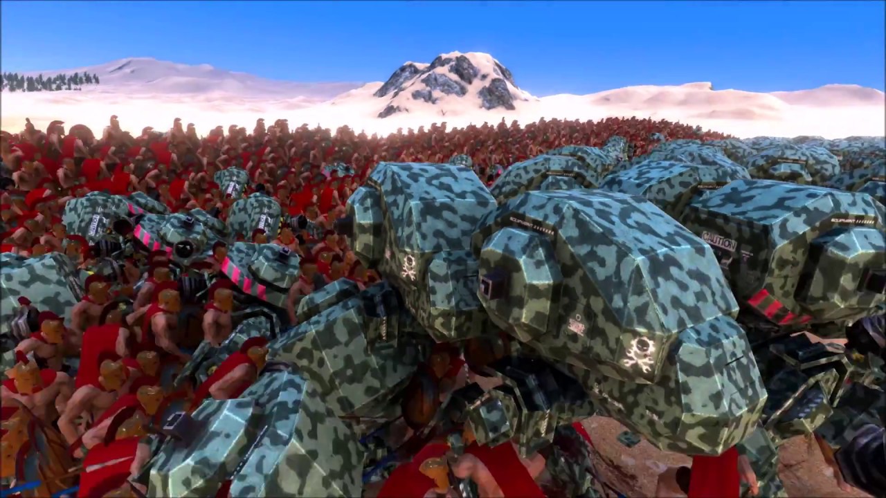 500 Mech Walker Vesus 40000 Spactan [Ultimate Epic Battle Simulator]