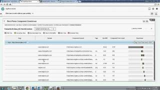HP AppPulse Active: Application Status Component Breakdown