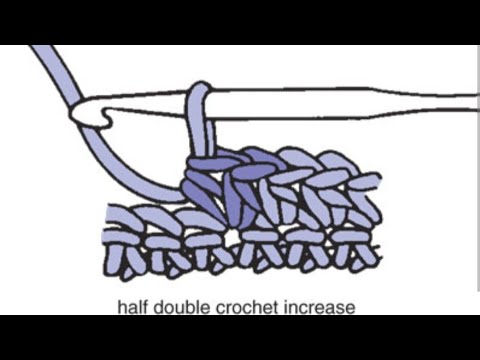 How To Do A Half Double Crochet Increase in Crochet - YouTube