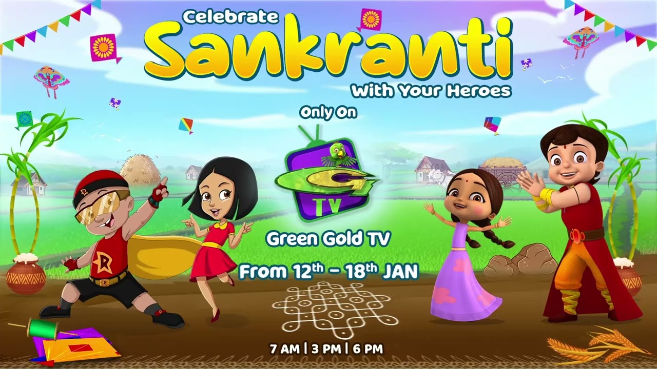 Sankranti Special🎉 | Non-Stop Fun & Festive Adventures Await | Green Gold TV - LIVE Kids TV App