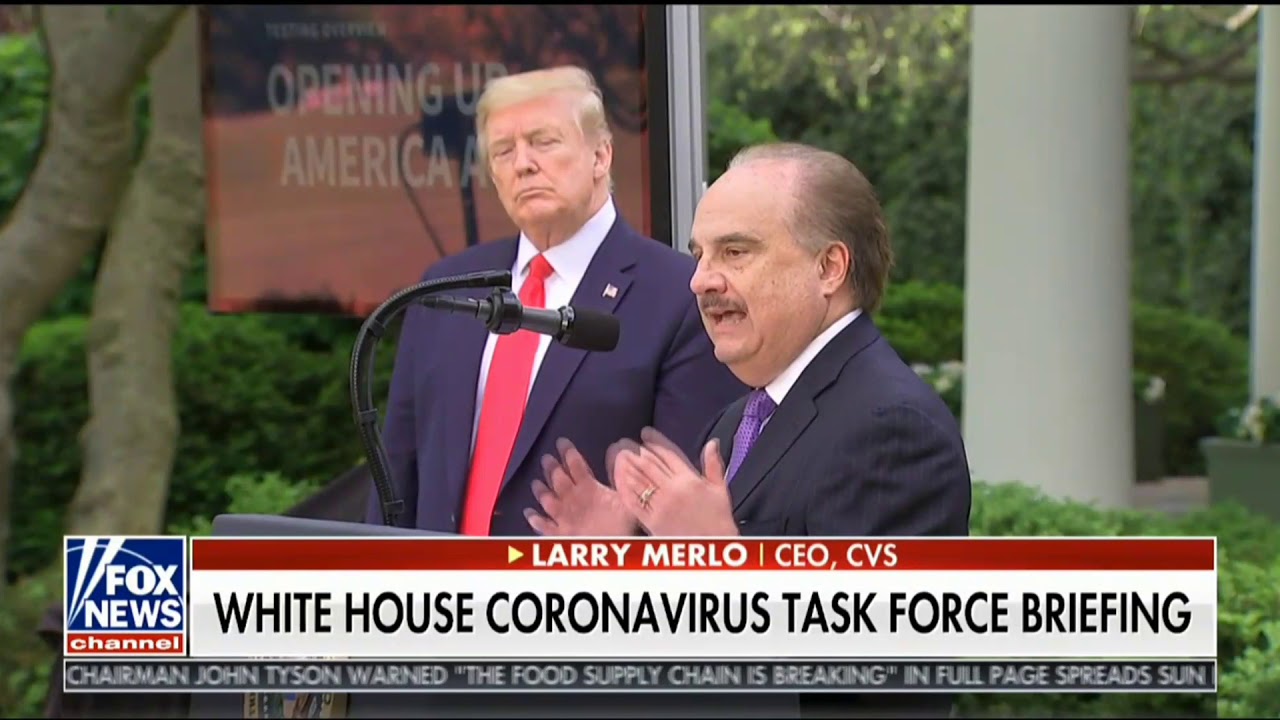 CVS CEO: In Partnership W/ Trump Admin, Expanding Testing To 1,000 Locations