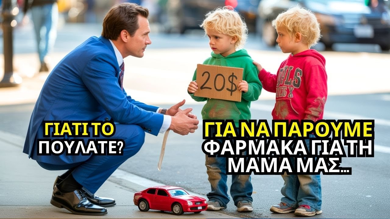 Εκατομμυριούχος βλέπει δίδυμα να πουλούν παιχνίδι για να σώσουν τη μητέρα τους – η πράξη του σοκάρει