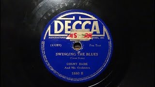 78rpm: Swinging The Blues - Count Basie and his Orchestra, 1938 - Decca 1880