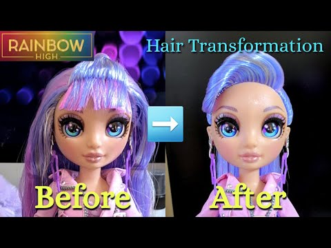 How to Clean, Fix & Style Rainbow High Doll Hair - YouTube