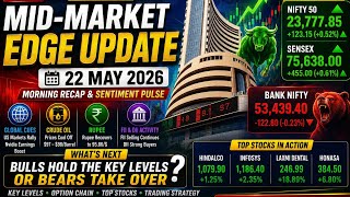 Midday Market Analysis Today | Nifty Recovery or Trap? | 22 May 2026