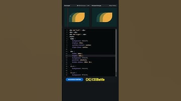 CSS Battle Challenge #7 Solution | Leafy Trail #cssbattle #codingshorts #shorts #coding #css