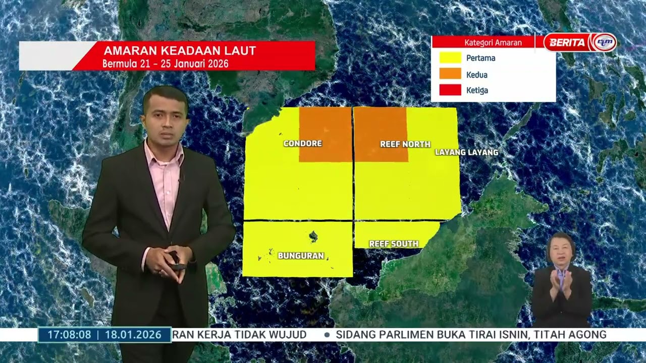 18 JAN 2026 - BERITA WILAYAH - LINTAS LANGSUNG JABATAN METEOROLOGI MALAYSIA