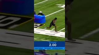 4.21 Fastest 40 yard dash EVER at NFL Combine : Tyquan Thornton #nflcombine