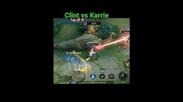 Clint vs Karrie ho is taking first blood #crazygamer #shorts #viral #mlbbm4 #marksman