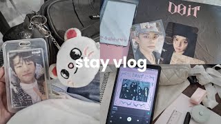stay vlog: skz comeback, do it album unboxing, christmas, drawing 
