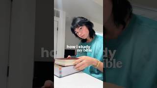 how i study my bible !