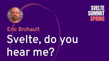 Eric Bréhault - Svelte, do you hear me?