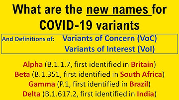 New Names for Covid Variants Based on Greek Alphabet, WHO officially names COVID-19 variants