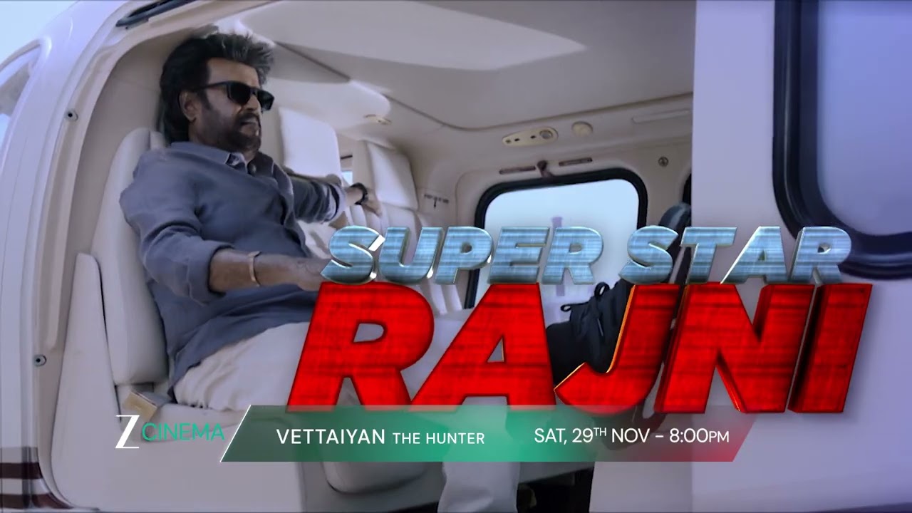 Vettaiyan The Hunter | TV Par Pehli Baar | 29th Nov, Sat, 8 PM | Promo | Zee Cinema