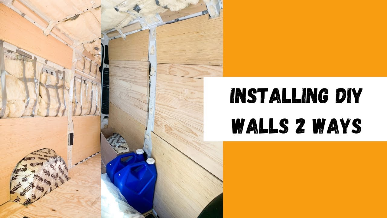 Installing Walls in Ram Promaster DIY Conversion VAN BUILD YouTube