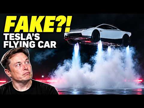 The Viral Tesla Flying Car Is Fake — But Tesla Really Did Show One