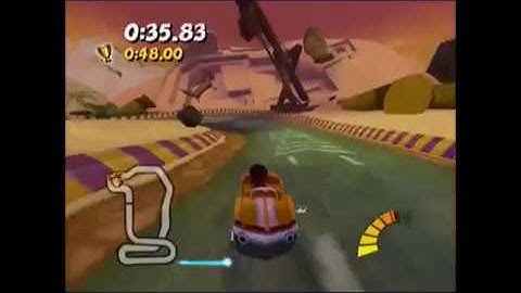 Crash Tag Team Racing: Dead Heat - Fast Lap Speedrun (0:41.37)