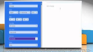 How to add a reminder using the Calendar app in Windows® 8 screenshot 5