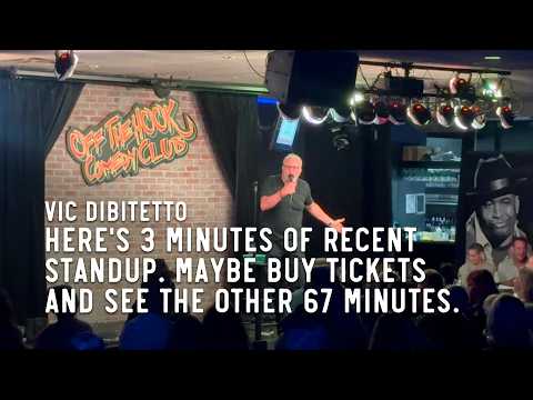 Here's 3 minutes of recent standup. Maybe buy tickets and see the other 67 minutes.