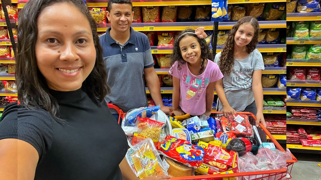 VLOG NO SUPERMERCADO | ÚLTIMA COMPRA DO ANO 2023|CONSEGUIMOS CARRO E FOMOS TODOS JUNTOS!