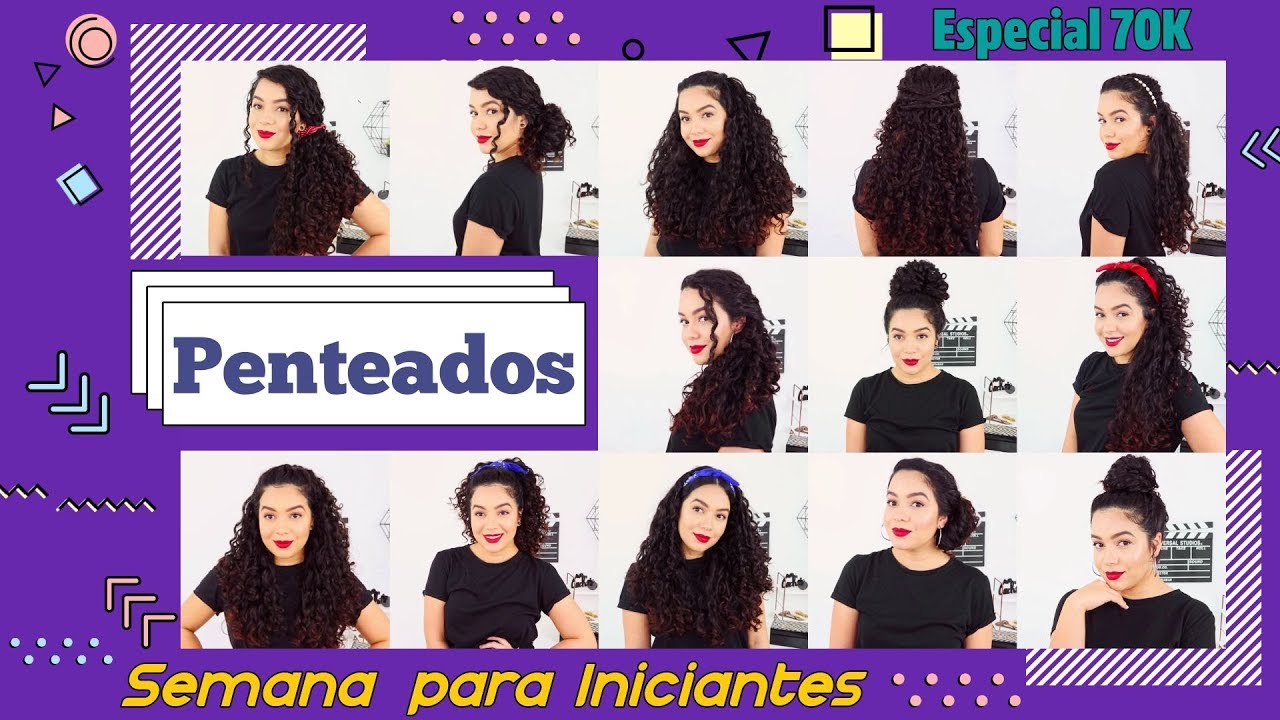 PENTEADOS: Rápidos e Fáceis para iniciantes  | Cabelo Cacheado e ondulado #penteados