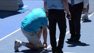 Tsonga Hits A Dead Spot Australian Open 2012