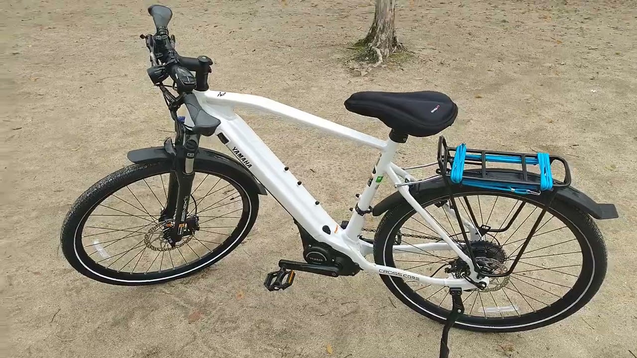 クロスコア泥除けリヤキャリアつけた