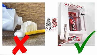 How to make Toothpaste Dispenser at home | DIY | Art and Craft