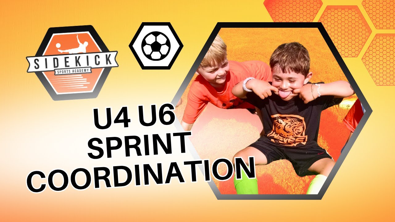 ⚽ Sprint Coordination for U4–U6 Soccer Players | Early Movement Skills with Sidekick Sports Academy