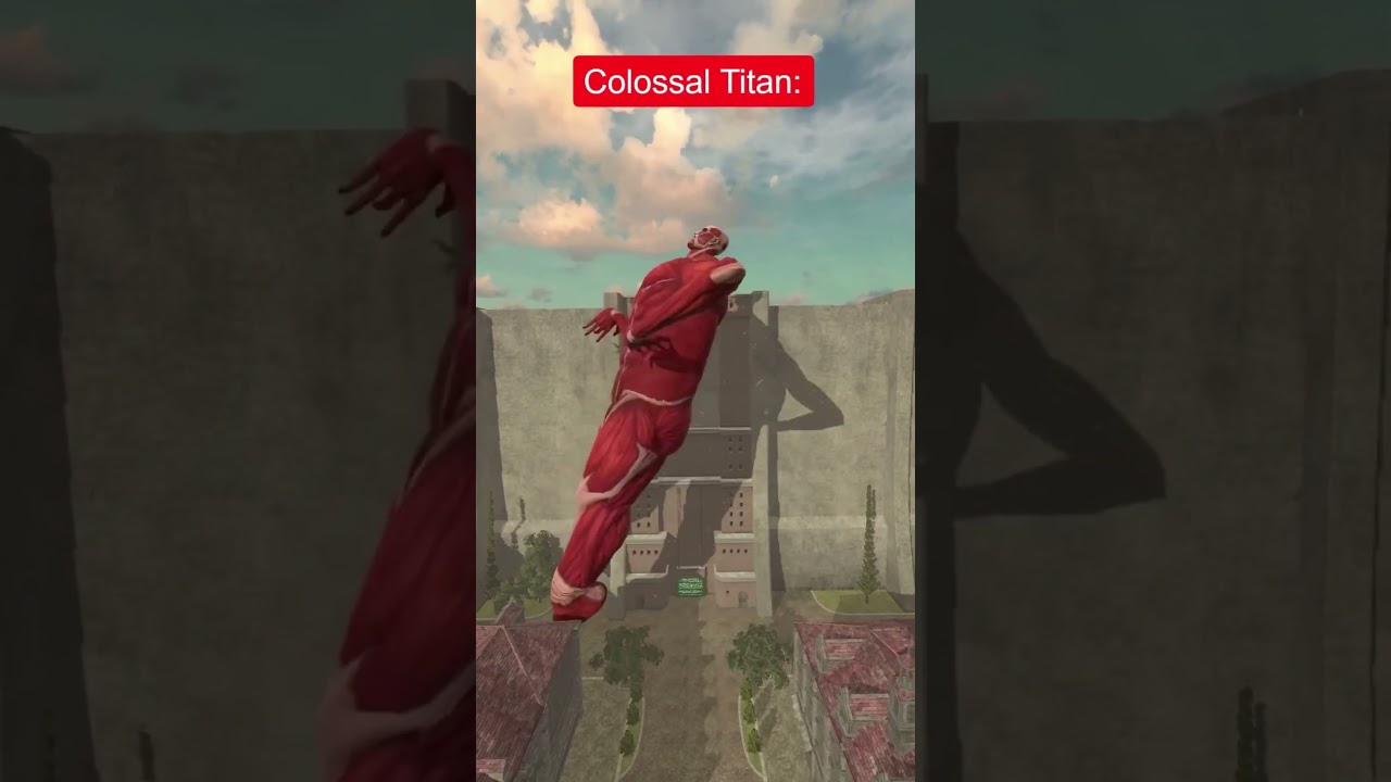 Armin faces the Colossal Titan