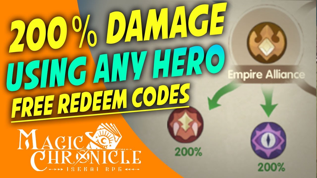 200% BONUS DAMAGE! HOW TO WIN USING ANY HERO | FREE CODES | MAGIC CHRONICLE ISEKAI RPG