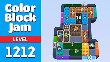 Color Block Jam Level 1212 (1213) | Puzzle Solved! 🎯