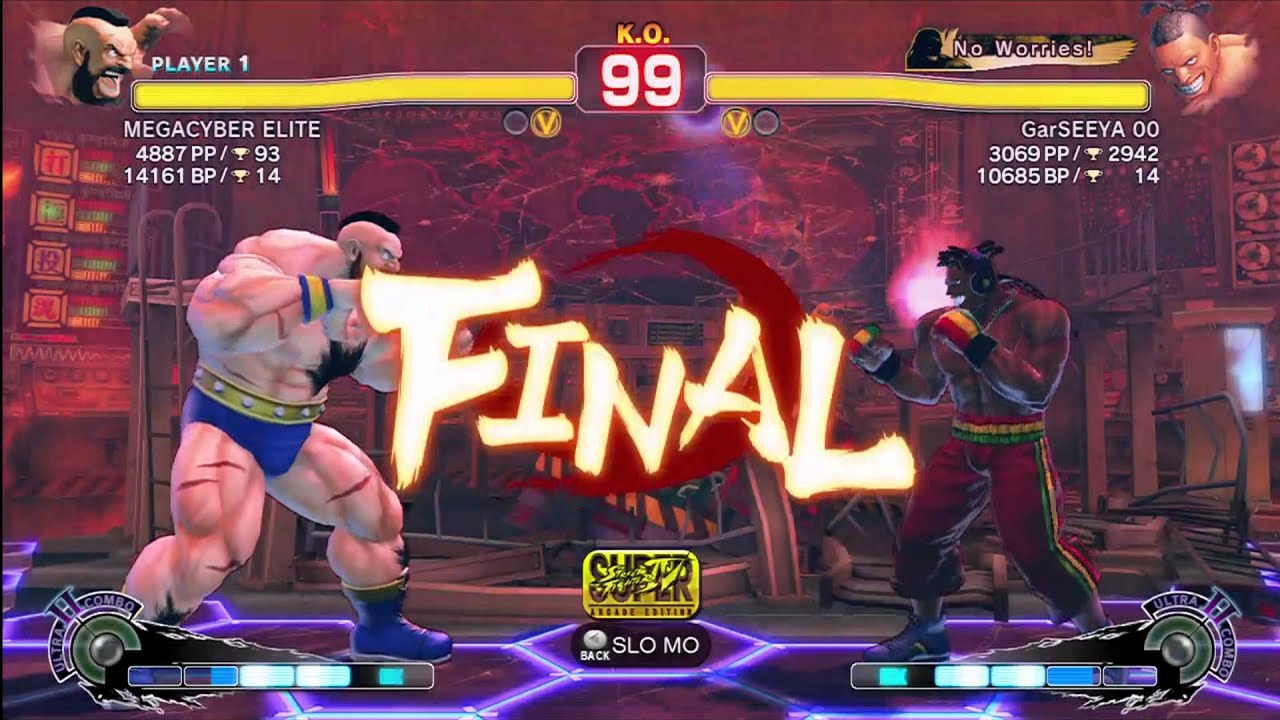 MEGACYBER ELITE (Za) vs: GarSEEYA 00 (Deej) - SSF4:AE TRUE HD HIGH RANKED MATCHES