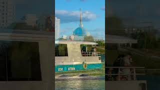 Прогулка На Катере По Реке Есиль В Астане