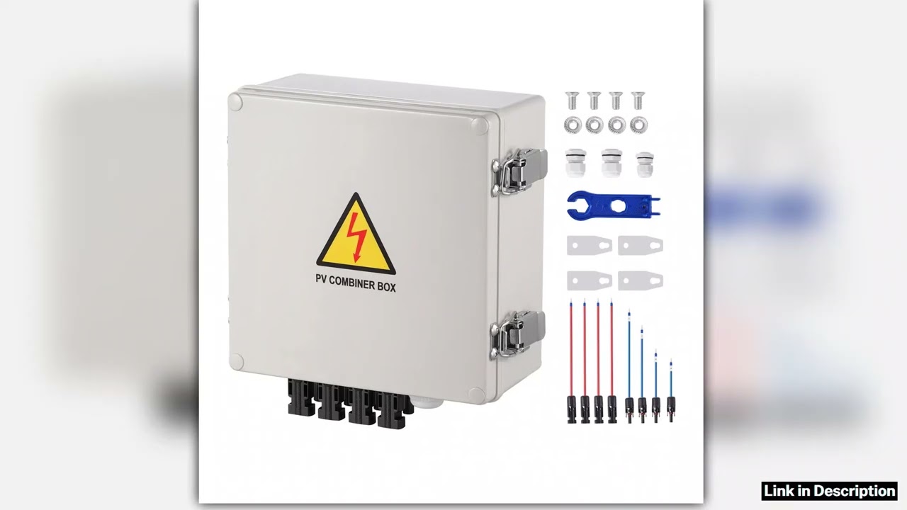 SucceBuy PV Combiner Box 4 String 6 String Solar Combiner Box 10A 15A Rated Current Fuse for OnOff