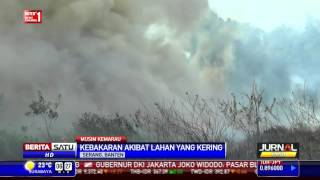 Lahan Kosong Dekat Pemukiman Warga Serang Terbakar