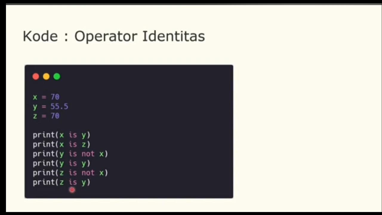 Operator Identitas - YouTube